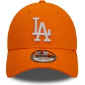 czapki-curva-pomaranczowy-tasma-regulowana-9forty-league-essential-los-angeles-dodgers-mlb-new-era