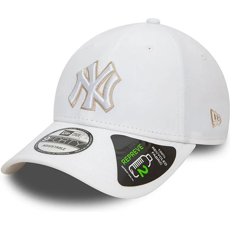 biala-regulowana-czapka-z-zakrzywionym-daszkiem-9forty-repreve-outline-new-york-yankees-mlb-new-era