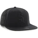czarna-czapka-snapback-z-plaskim-daszkiem-z-czarnym-logo-chicago-white-sox-mlb-sure-shot-od-47-brand