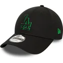 czarna-zakrzywiona-czapka-z-regulacja-z-zielonym-logo-9forty-team-outline-los-angeles-dodgers-mlb-od-new-era