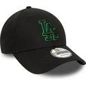 czapki-curva-czarny-tasma-regulowana-9forty-team-outline-los-angeles-dodgers-mlb-new-era