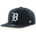 czarna-plaska-czapka-snapback-detroit-tigers-mlb-sure-shot-marki-47-brand