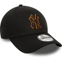 czapki-curva-czarny-tasma-regulowana-9forty-team-outline-new-york-yankees-mlb-new-era