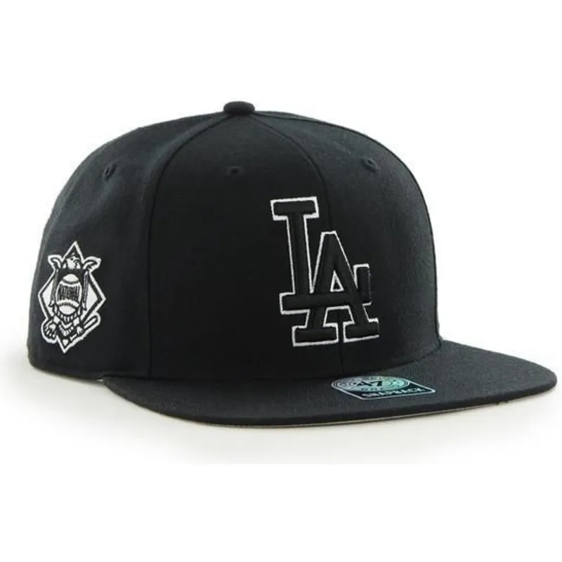 czapki-plana-czarny-snapback-los-angeles-dodgers-mlb-47-brand