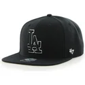 czapki-plana-czarny-snapback-los-angeles-dodgers-mlb-47-brand