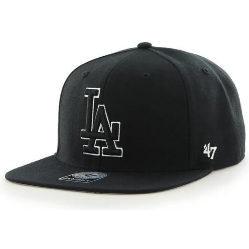 czapki-plana-czarny-snapback-los-angeles-dodgers-mlb-47-brand