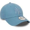 czapki-curva-niebieski-tasma-regulowana-9forty-seasonal-infill-new-york-yankees-mlb-new-era