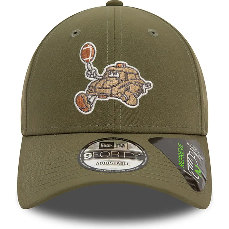 zielona-regulowana-czapka-z-daszkiem-9forty-repreve-football-taxi-new-era