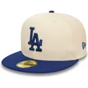 bezowo-niebieska-dopasowana-czapka-z-plaskim-daszkiem-59fifty-team-colour-los-angeles-dodgers-mlb-marki-new-era