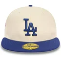 czapki-plana-bezowy-dopasowany-59fifty-team-colour-los-angeles-dodgers-mlb-new-era
