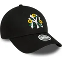 czapki-curva-czarny-tasma-regulowana-9forty-floral-new-york-yankees-mlb-new-era