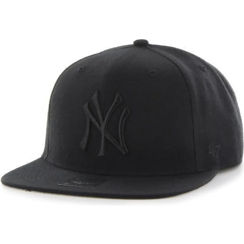 czapki-plana-czarny-snapback-new-york-yankees-mlb-47-brand