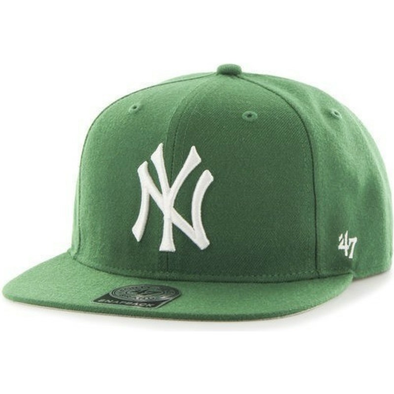 plaska-czapka-zielona-snapback-new-york-yankees-mlb-sure-shot-47-brand
