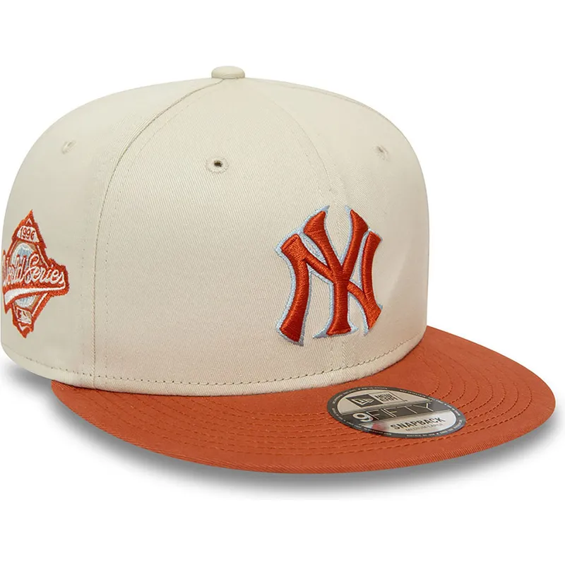czapki-plana-bezowy-snapback-marron-9fifty-patch-new-york-yankees-mlb-new-era