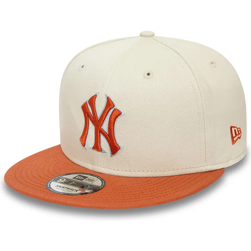 czapki-plana-bezowy-snapback-marron-9fifty-patch-new-york-yankees-mlb-new-era