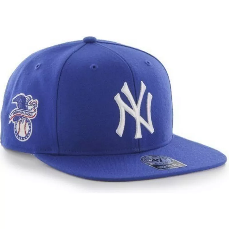 plaska-czapka-niebieska-snapback-new-york-yankees-mlb-sure-shot-47-brand