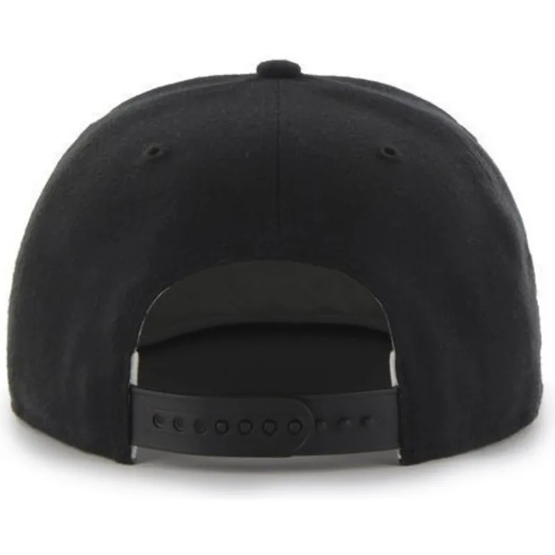 czapki-plana-czarny-snapback-oakland-athletics-mlb-47-brand