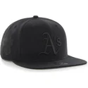 czapki-plana-czarny-snapback-oakland-athletics-mlb-47-brand