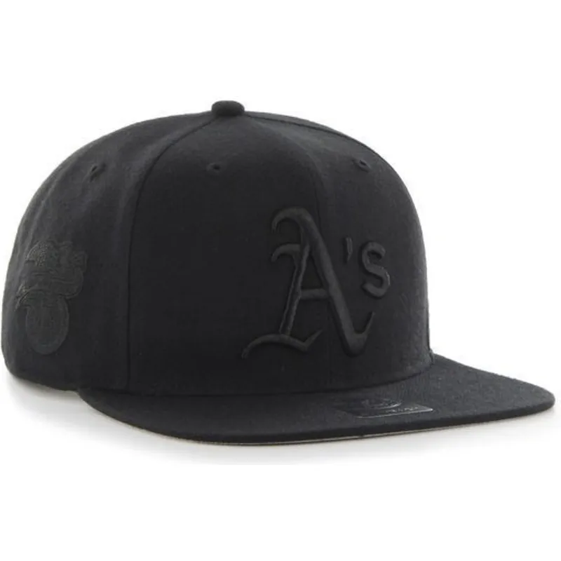 czapki-plana-czarny-snapback-oakland-athletics-mlb-47-brand czapki-plana-czarny-snapback-oakland-athletics-mlb-47-brand
