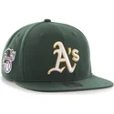 czapki-plana-zielony-snapback-oakland-athletics-mlb-47-brand