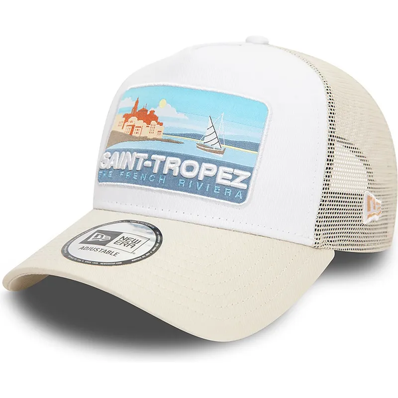 czapki-curva-bezowy-snapback-a-frame-summer-saint-tropez-ciudades-y-playas-new-era