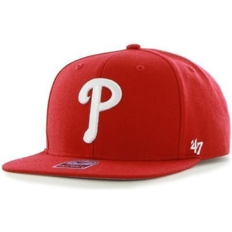 plaska-czapka-czerwona-snapback-philadelphia-phillies-mlb-sure-shot-47-brand