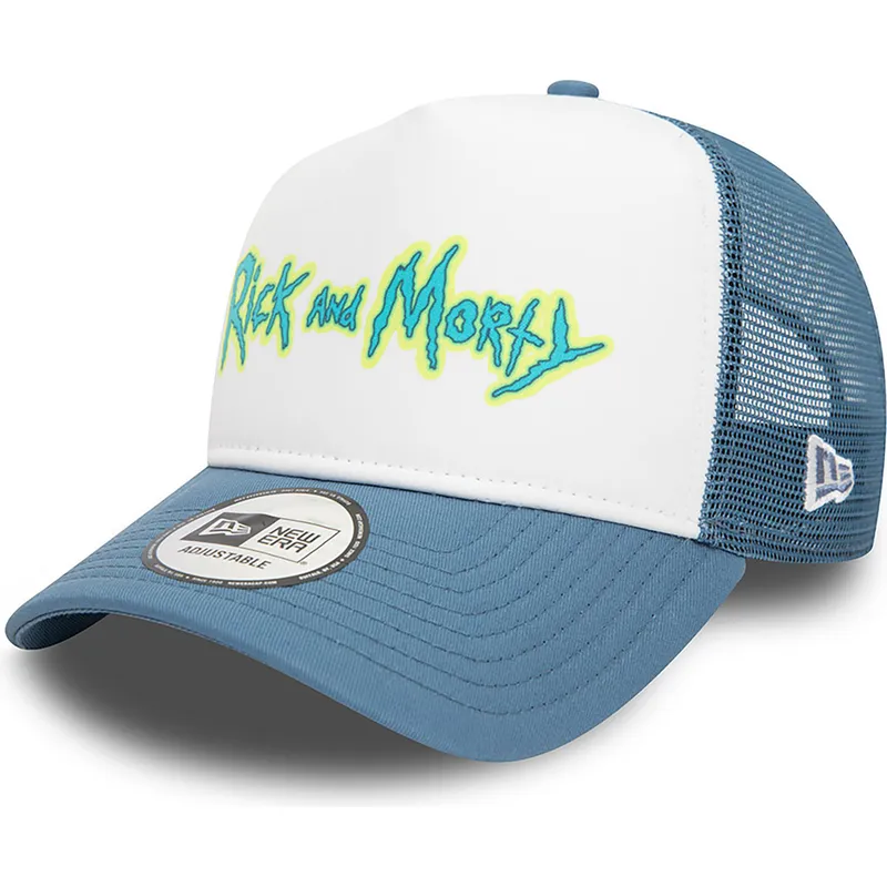 czapka-trucker-biala-i-niebieska-a-frame-character-rick-i-morty-new-era