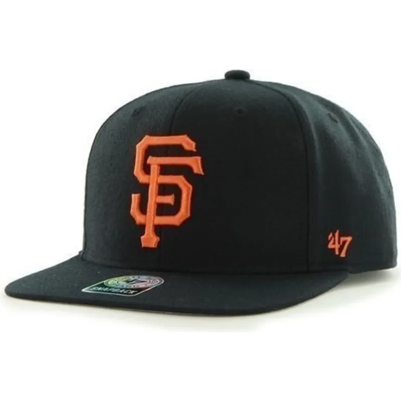 czapki-plana-czarny-snapback-san-francisco-giants-mlb-47-brand