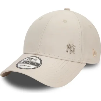 Beżowa, regulowana czapka z zakrzywionym daszkiem 9FORTY Flawless New York Yankees MLB od New Era