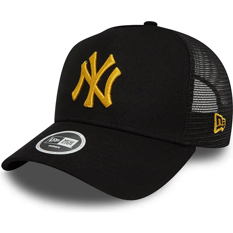 czapki-curva-czarny-snapback-a-frame-metallic-new-york-yankees-mlb-new-era