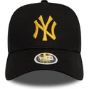 czapki-curva-czarny-snapback-a-frame-metallic-new-york-yankees-mlb-new-era