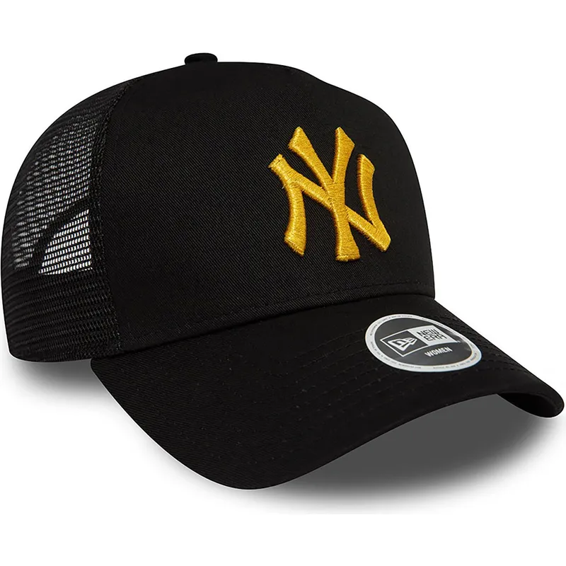 czapki-curva-czarny-snapback-a-frame-metallic-new-york-yankees-mlb-new-era