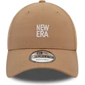 new-era-curved-brim-9forty-brown-adjustable-cap