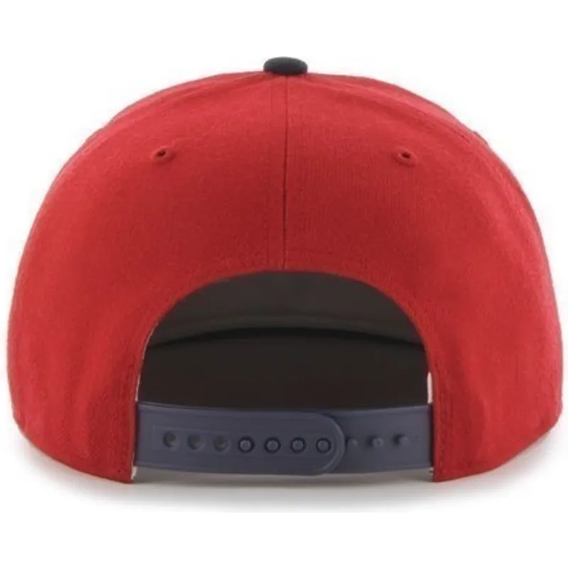 czapki-plana-czerwony-snapback-boston-red-sox-mlb-47-brand