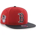czapki-plana-czerwony-snapback-boston-red-sox-mlb-47-brand