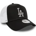 czapka-trucker-czarno-biala-a-frame-seasonal-infill-los-angeles-dodgers-mlb-od-new-era