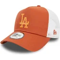 czapka-trucker-brazowo-biala-a-frame-seasonal-infill-los-angeles-dodgers-mlb-new-era