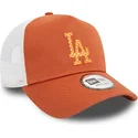 czapka-trucker-brazowo-biala-a-frame-seasonal-infill-los-angeles-dodgers-mlb-new-era