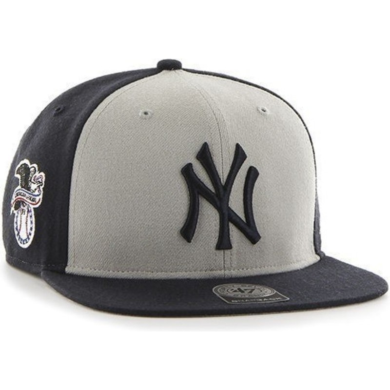 plaska-czapka-czarna-i-biala-snapback-new-york-yankees-mlb-sure-shot-47-brand