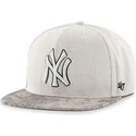 czapki-plana-szary-snapback-new-york-yankees-mlb-47-brand