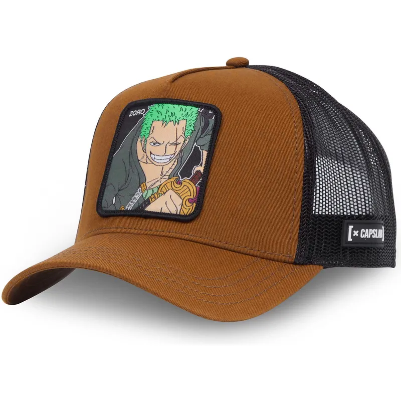 czapki-curva-brazowy-snapback-roronoa-zoro-one-piece-capslab