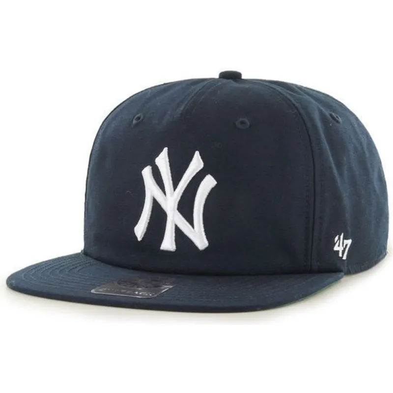 czapki-plana-granatowy-snapback-new-york-yankees-mlb-47-brand