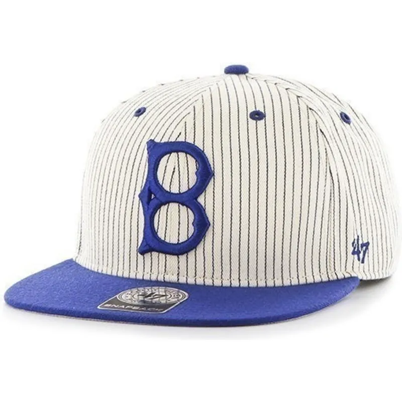 czapki-plana-bialy-snapback-rayas-los-angeles-dodgers-mlb-47-brand
