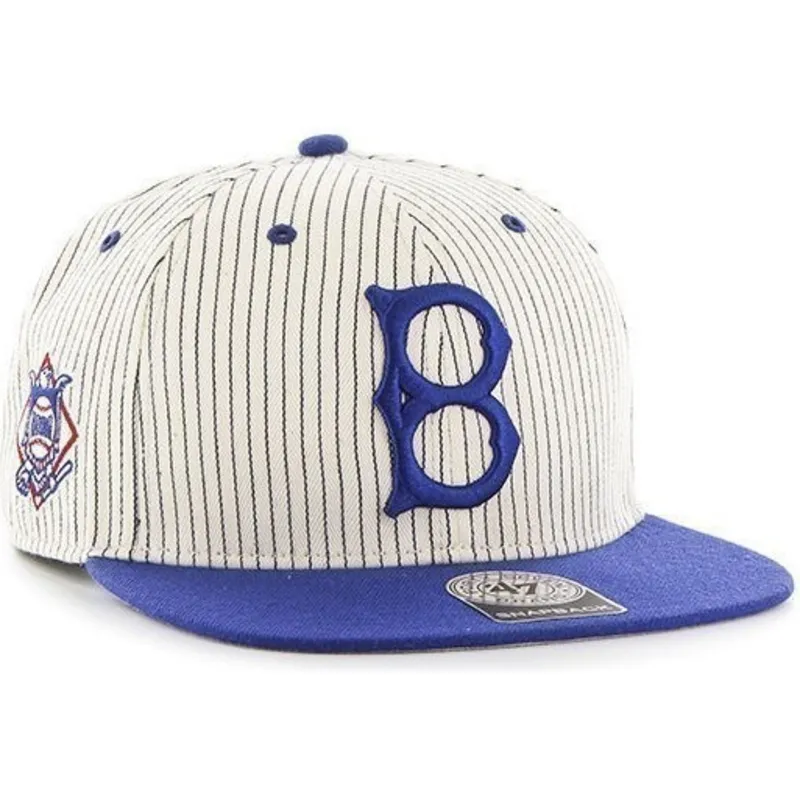 czapki-plana-bialy-snapback-rayas-los-angeles-dodgers-mlb-47-brand
