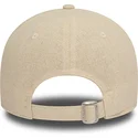 bezowa-czapka-z-zakrzywionym-daszkiem-regulowana-dla-kobiet-9forty-linen-new-york-yankees-mlb-od-new-era