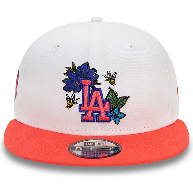 biala-i-czerwona-plaska-czapka-snapback-9fifty-floral-los-angeles-dodgers-mlb-new-era