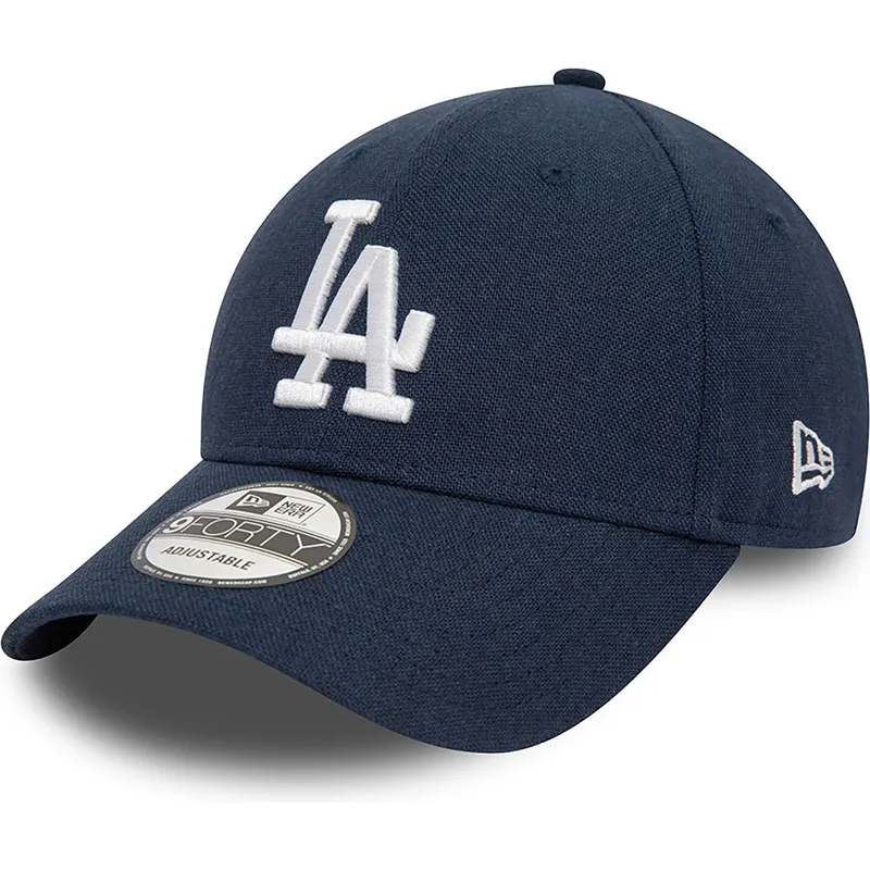 granatowa-zakrzywiona-czapka-z-regulacja-9forty-linen-los-angeles-dodgers-mlb-new-era