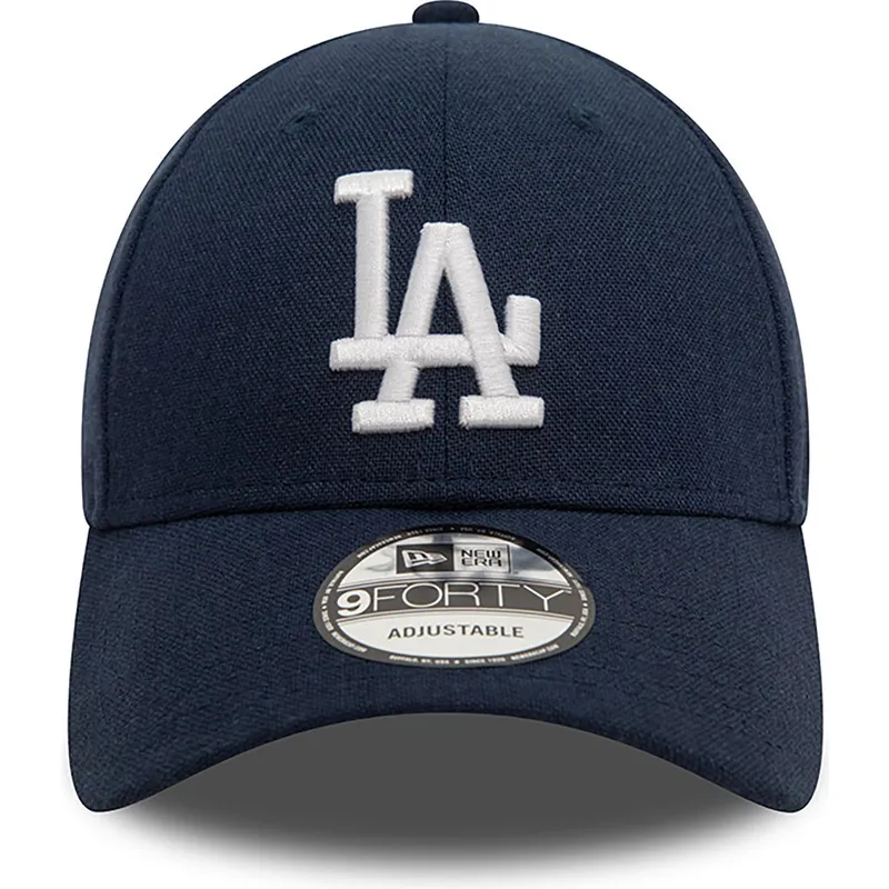 granatowa-zakrzywiona-czapka-z-regulacja-9forty-linen-los-angeles-dodgers-mlb-new-era