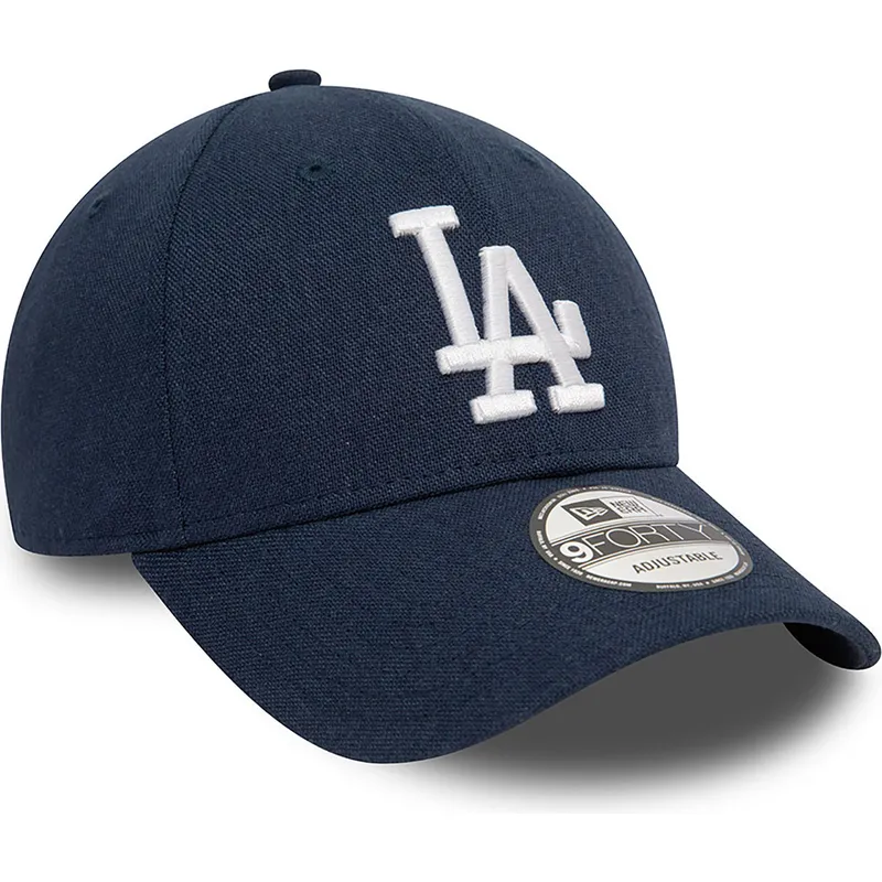 granatowa-zakrzywiona-czapka-z-regulacja-9forty-linen-los-angeles-dodgers-mlb-new-era