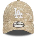 brazowa-regulowana-czapka-z-daszkiem-9forty-summer-all-over-print-los-angeles-dodgers-mlb-new-era